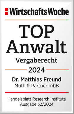WiWo TOPAnwalt Vergaberecht 2024 Dr. Matthias Freund